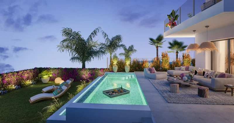 Stunning 4 bedroom villa with private pool and sea views in El Chaparral
