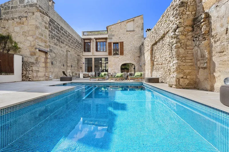Luxurious Townhouse with Private Pool in the Heart of Pollensa, Mallorca