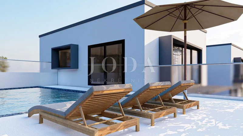 Villa with pool and sea view on the island of Krk