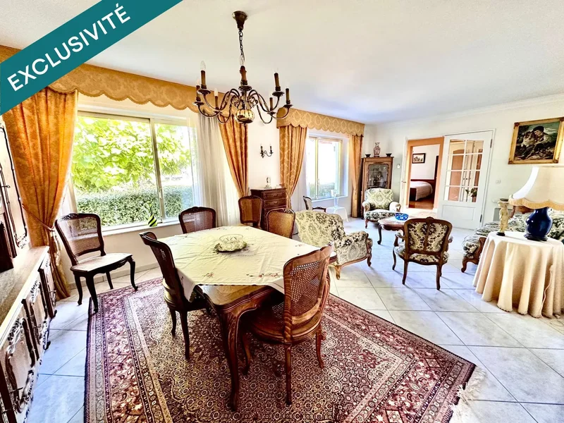 Plain pied sur sous-sol - F6 - garage double, terrasse et jardin