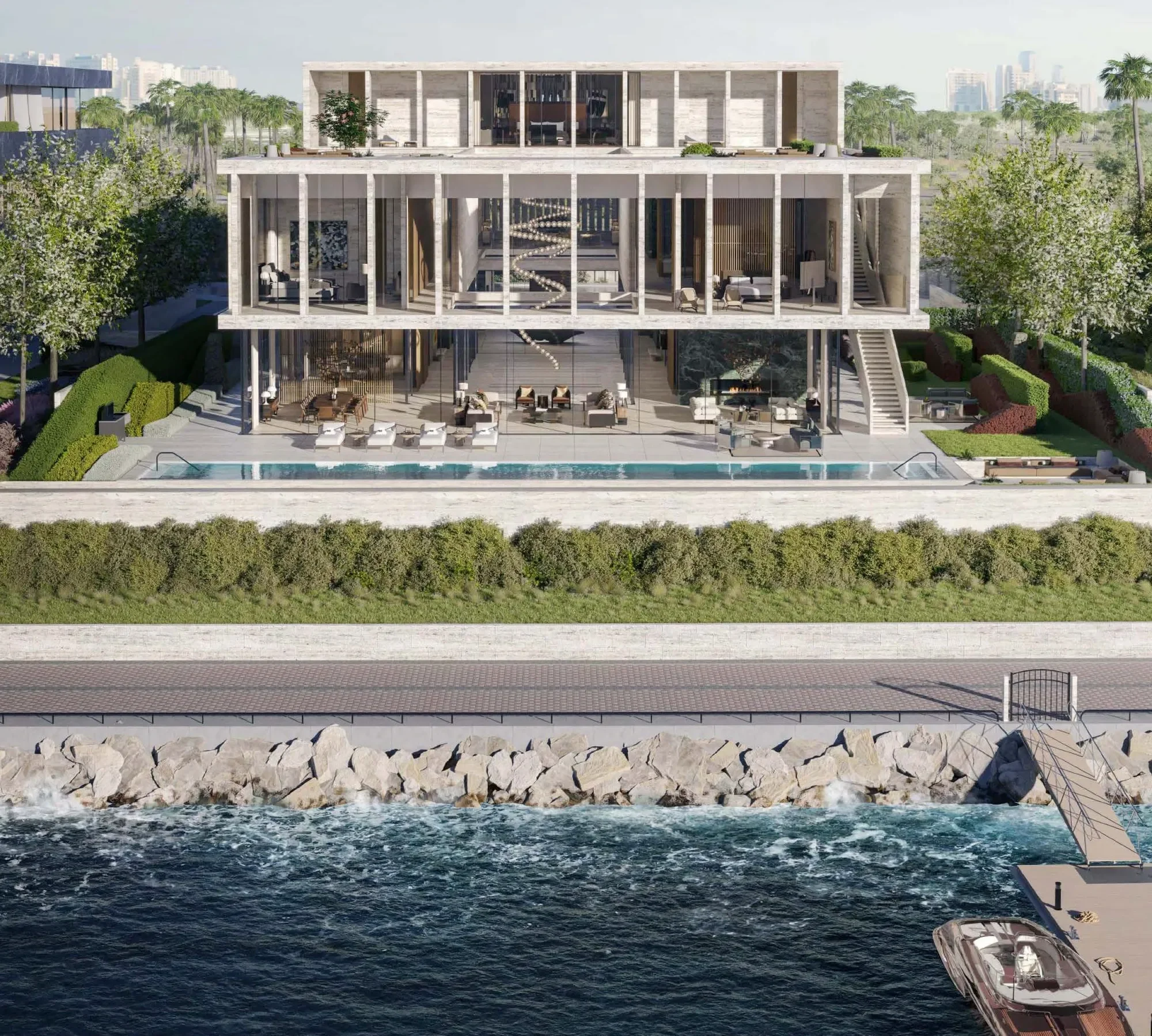 Ritz Carlton Branded Mansion Water View & Downtown View | Payment Plan Facility | Next To Downtown