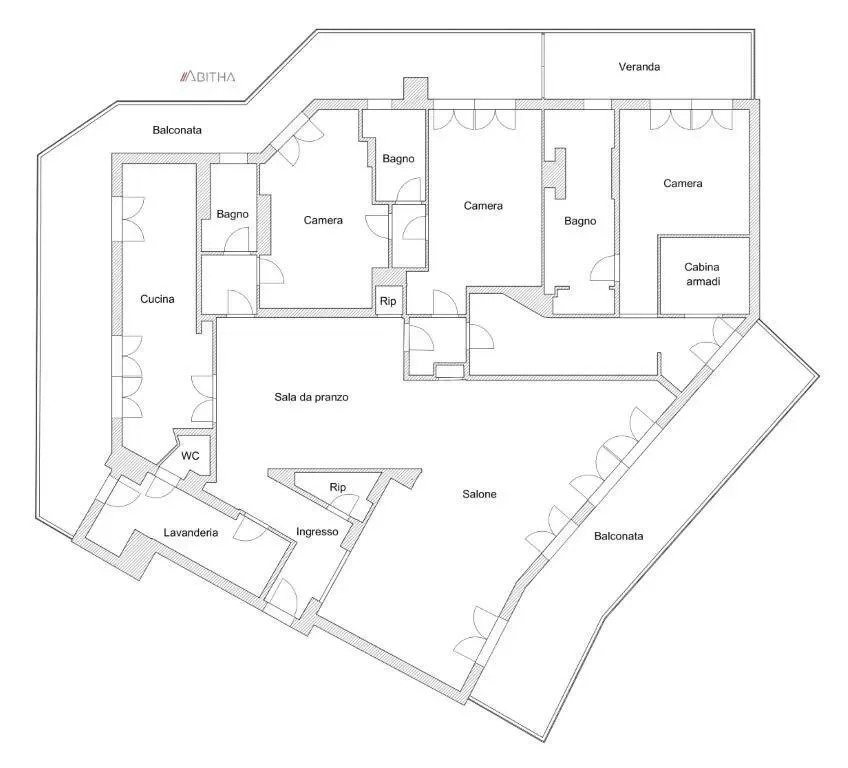 Apartment for Sale in Rome in the Cortina d’Ampezzo Area, Via Della Mendola