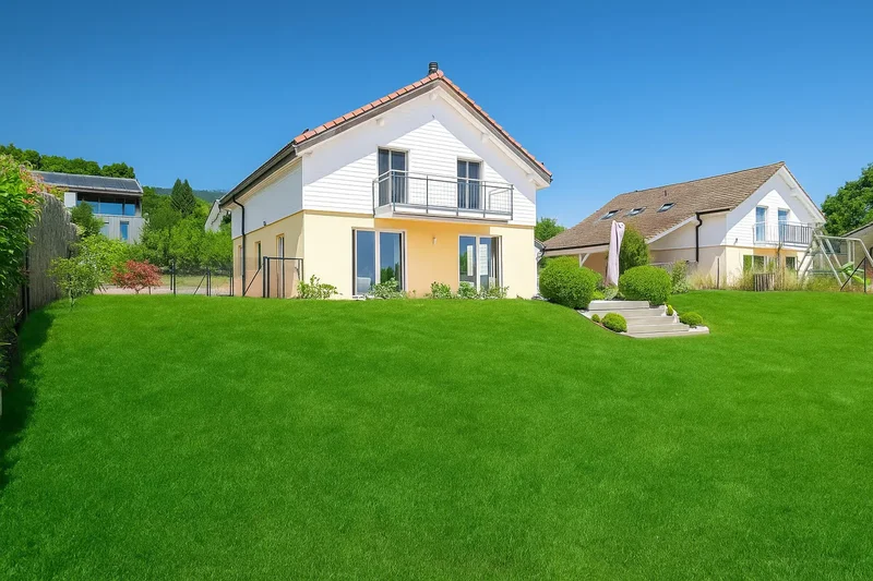 Family villa with lake view, quiet location in Bassins