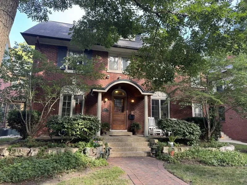 classic brick Colonial one block from the lake