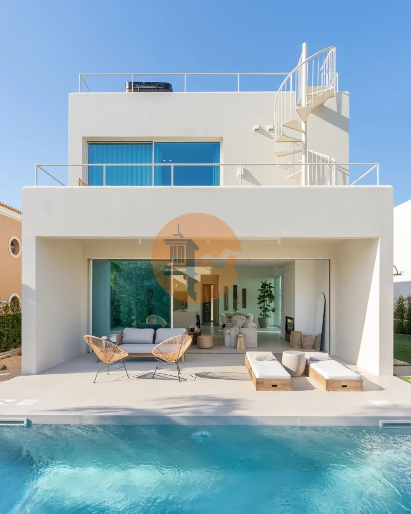 Modern Villa with Sea View in Santa Bárbara de Nexe