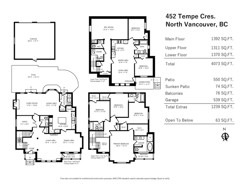 452 Tempe Crescent, North Vancouver, British Columbia, Canada. - Photo 40