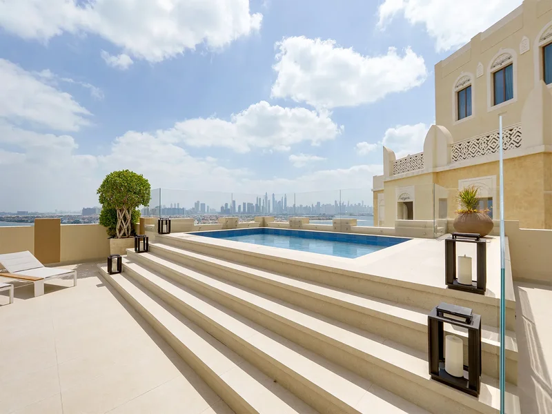 3 Bed Duplex Penthouse | Sea and Palm Views | Gym | Plunge Pool | BBQ | Beach Access