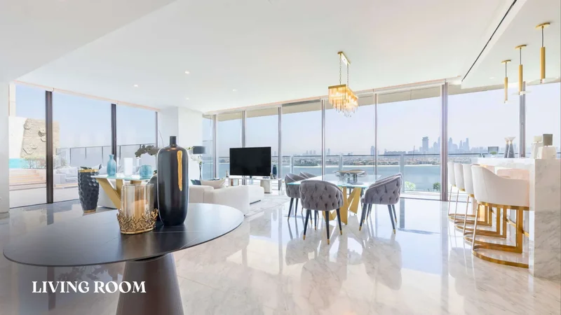 Stunning fully furnished sky court with palm view, huge terrace with private swimming pool.