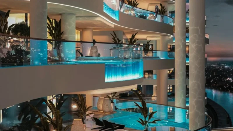 A luxurious 5 bedroom Canalfront penthouse/ Designed by Cavalli