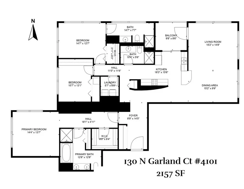 130 N Garland Ct, #4101, Chicago, IL, 60602, USA, Chicago, Illinois, United States. - Photo 48