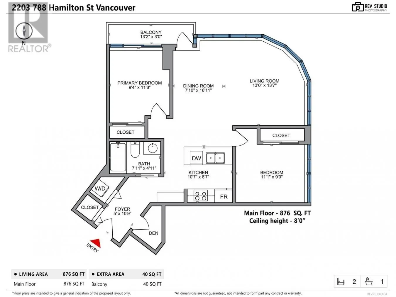 2203 788 HAMILTON STREET, Vancouver, British Columbia, Canada. - Photo 15
