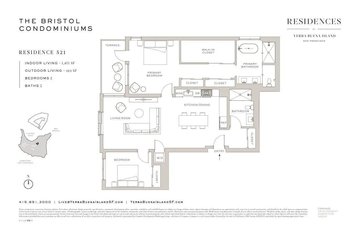 1 Bristol Court 521, San Francisco, California, United States. - Photo 3