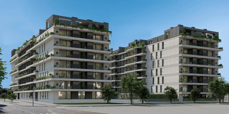 Modern apartment complex
