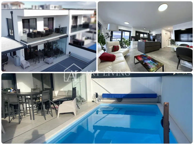 UMAG – MODERN SEMI-DETACHED HOUSE WITH A POOL, 123 m² + 104 m² YARD