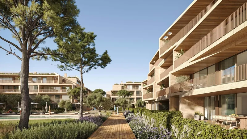 New luxury two bedroom apartment. Pool and within walking distance to the beach.