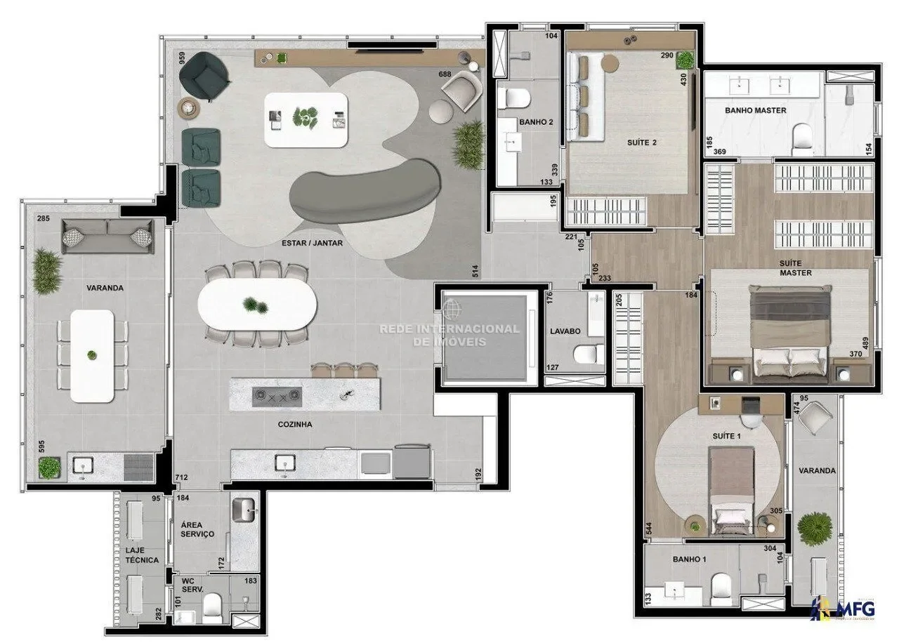 We present an exceptional high standard apartment in the development The Mark Plaenge, located in th