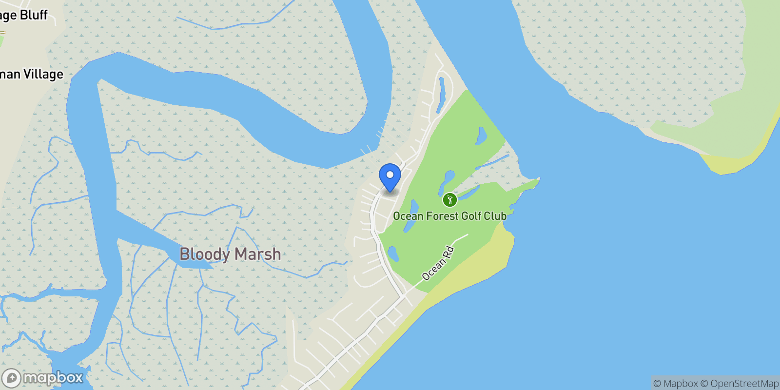 Map showing 103 Dunkeld Lane, Sea Island, GA, 31561, USA, St. Simons, Georgia, United States.