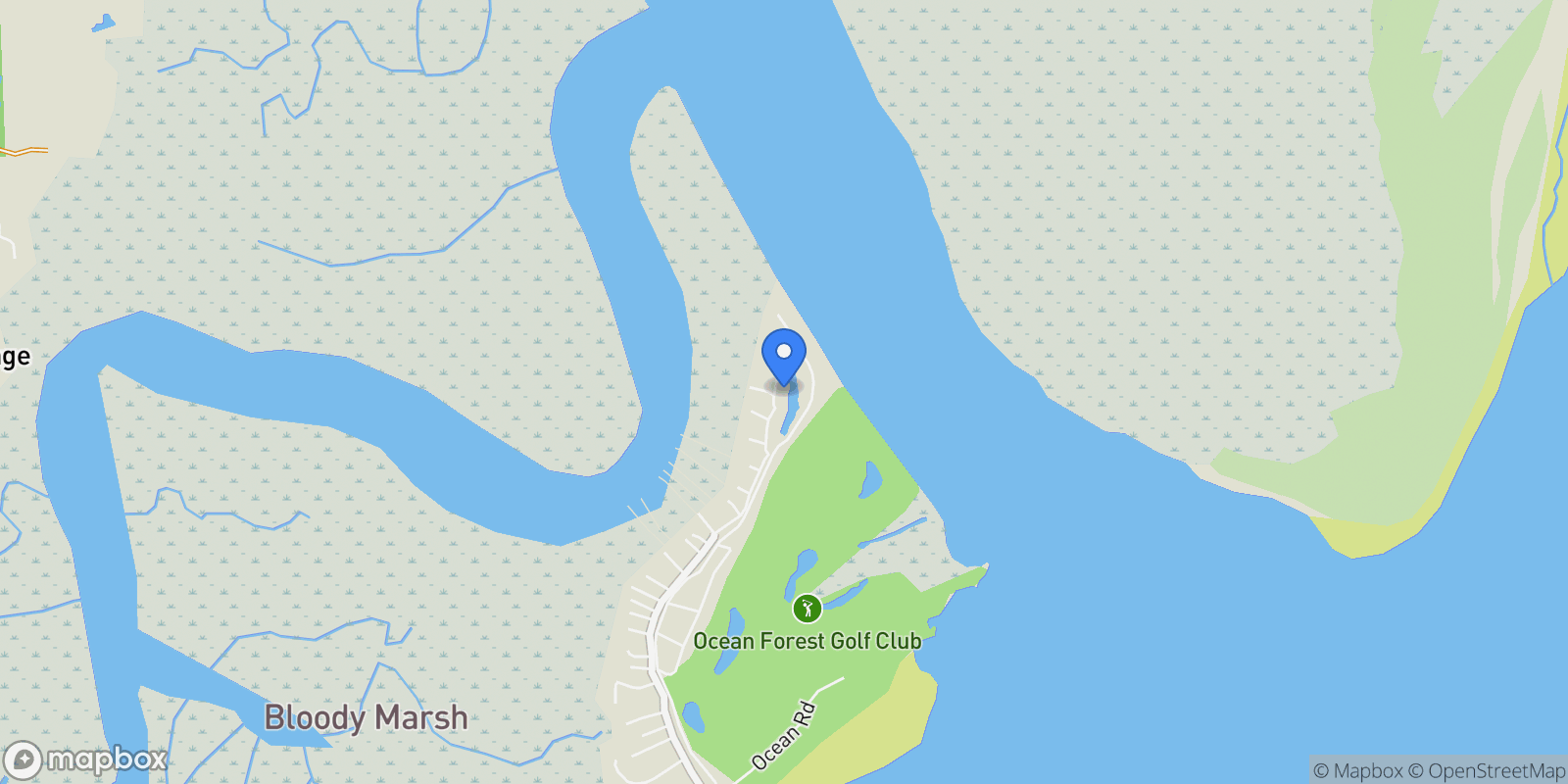 Map showing 541 Forest Road, Sea Island, GA, 31561, USA, St. Simons, Georgia, United States.