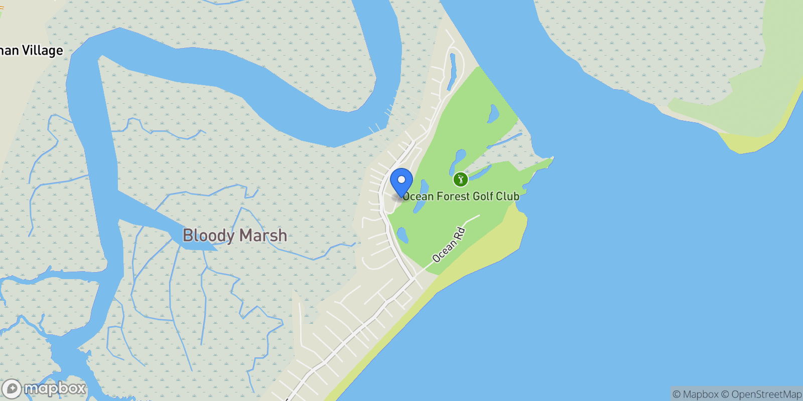 Map showing 104 Fife Lane, Sea Island, GA, 31561, USA, St. Simons, Georgia, United States.