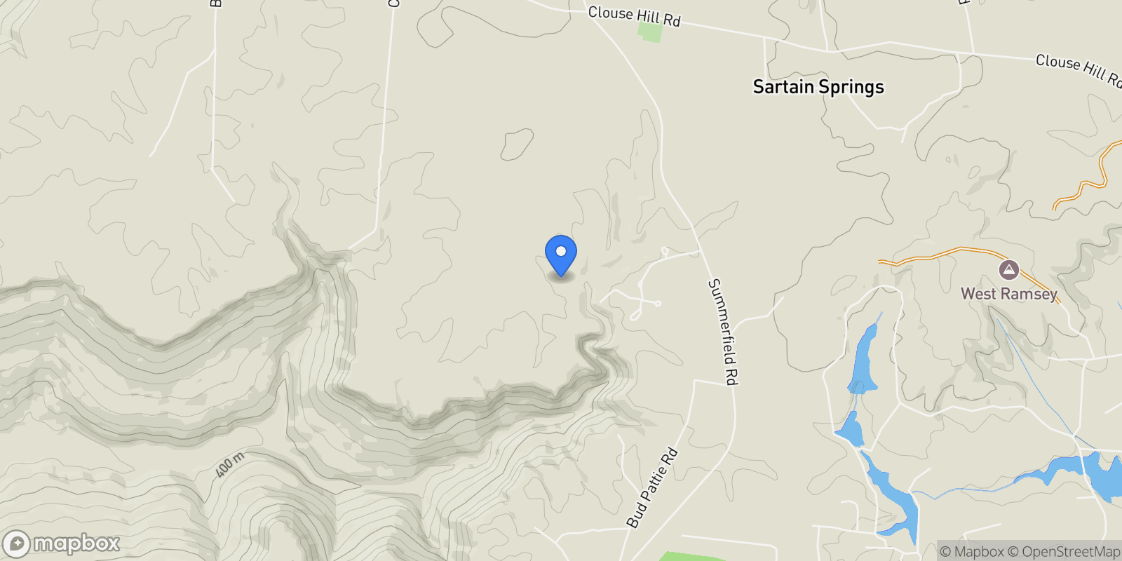 Map showing 2266 Timberwood Trce, Monteagle, Tennessee, United States.