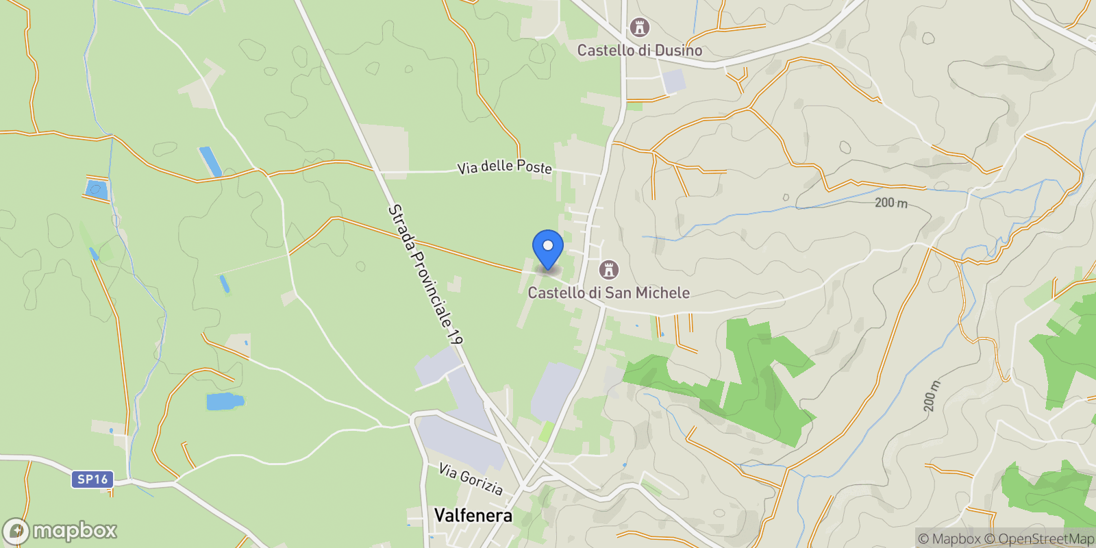 Map showing Via Cieli 12, San Michele, Piedmont, Italy.