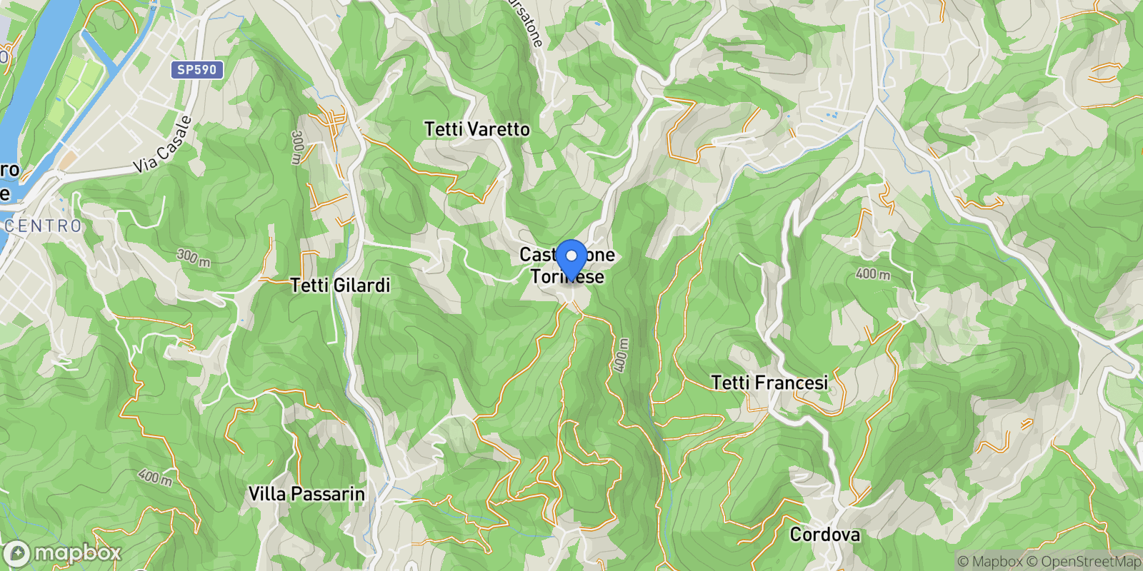 Map showing Strada San Martino 48 bis, San Martino, Piedmont, Italy.