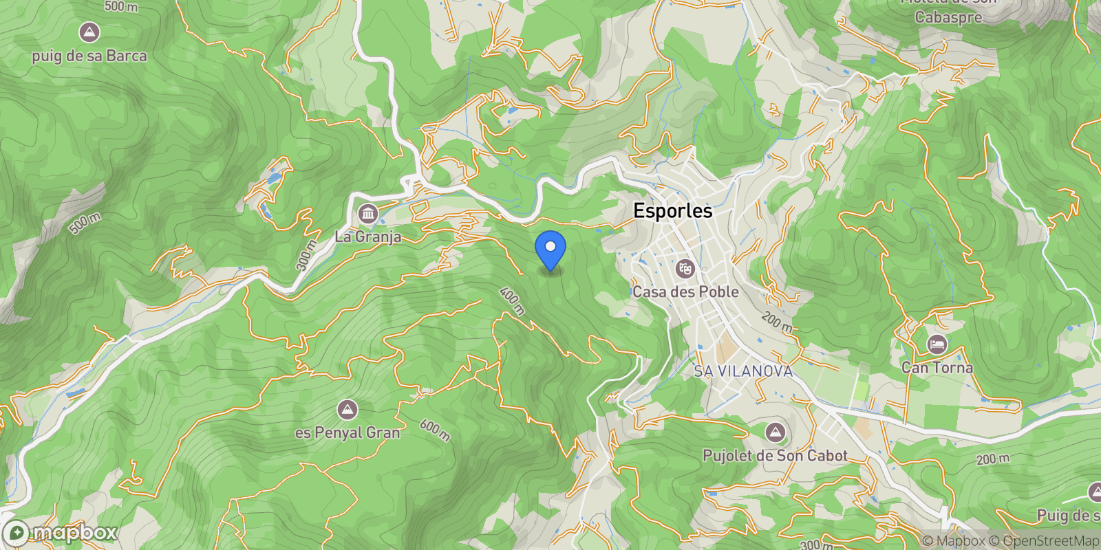 Map showing Esporles, Esporles, IB 07190, Esporles, Balearic Islands, Spain.