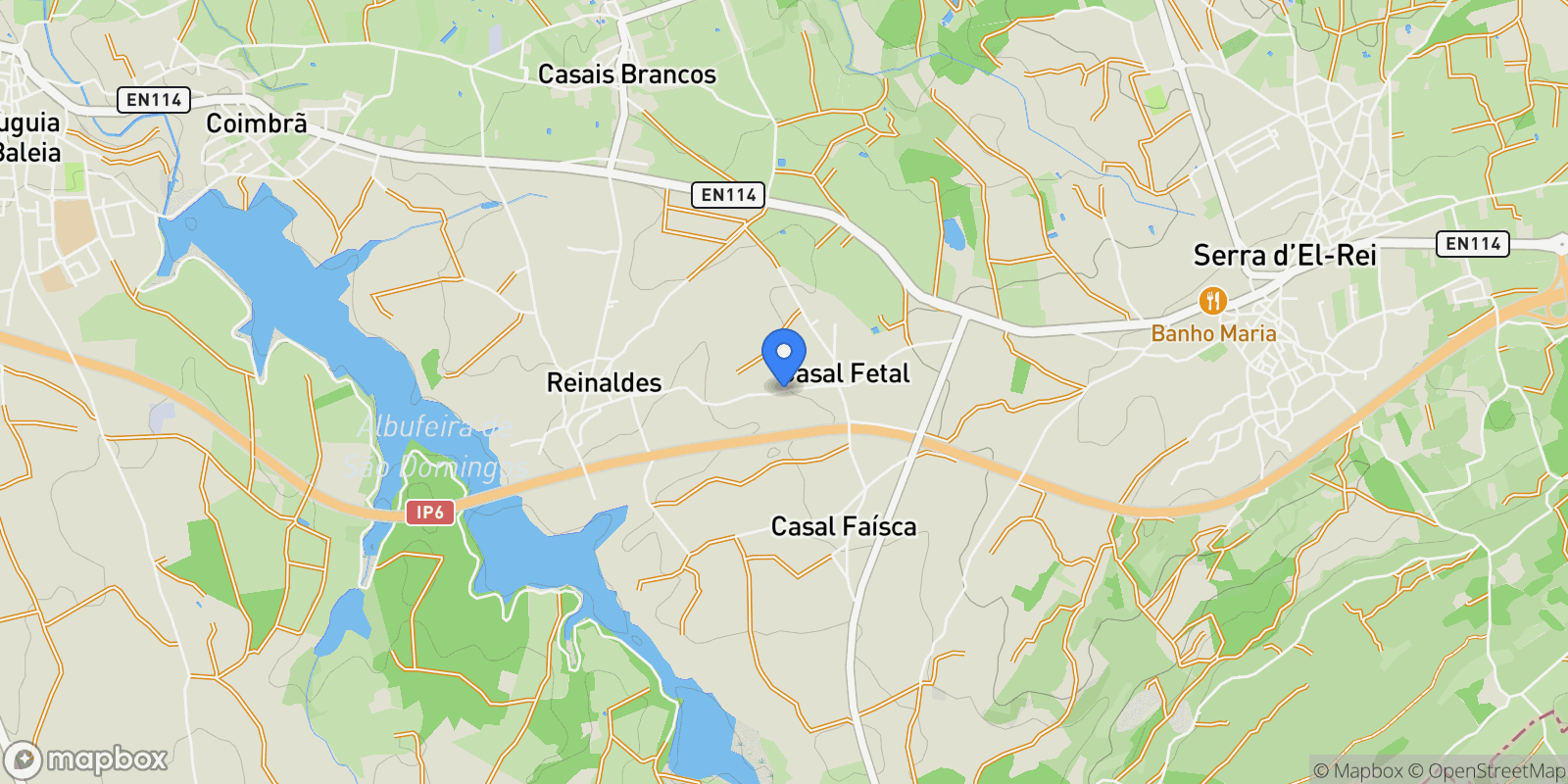 Map showing Atouguia da Baleia, Leiria, Atouguia da Baleia, Leiria District, Portugal.