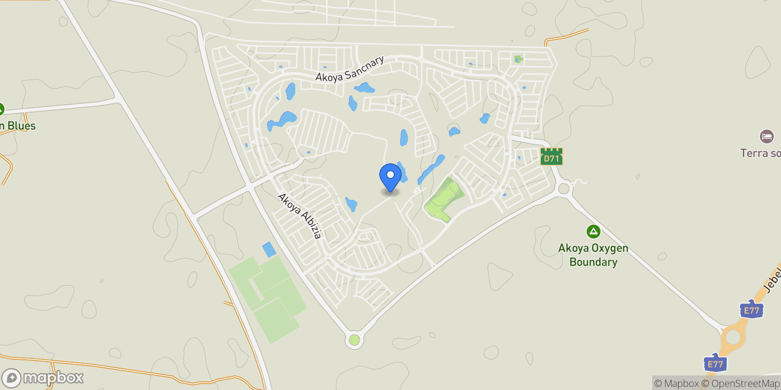 Map showing Camelia, Damac Hills 2, Dubai, Dubai, United Arab Emirates.