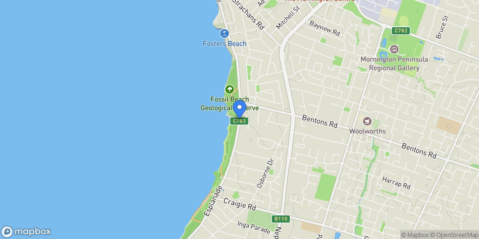 Map showing 5/610 Esplanade, Mount Martha VIC 3934, Australia, Mount Martha, Victoria, Australia.