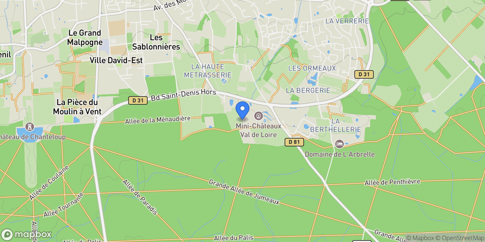 Map showing Amboise, Centre-Val de Loire, France.