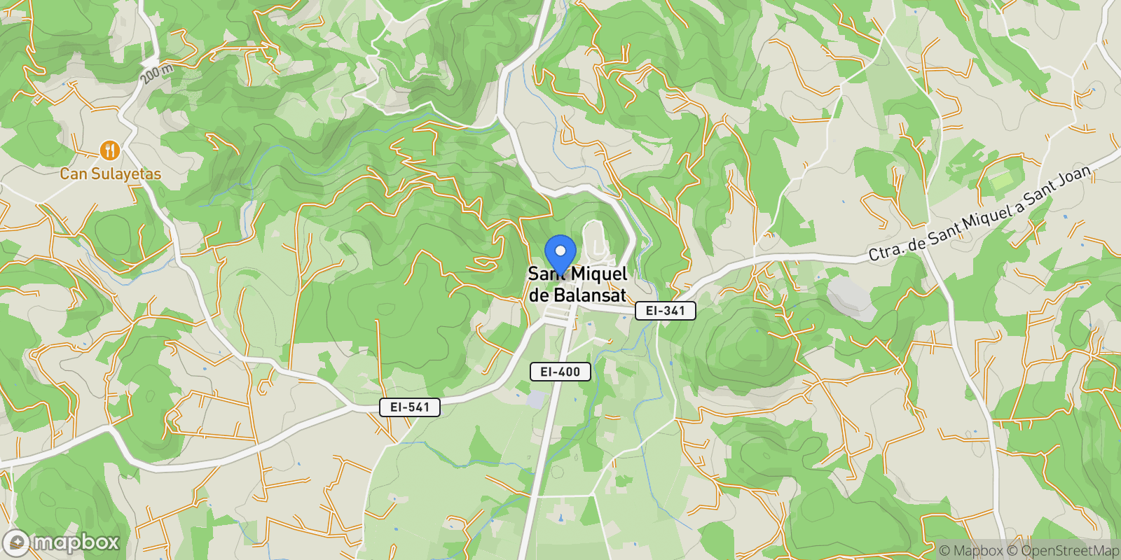 Map showing Sant Joan de Labritja, Baleares, Sant Joan de Labritja, Sant Joan de Labritja, Balearic Islands, Spain.