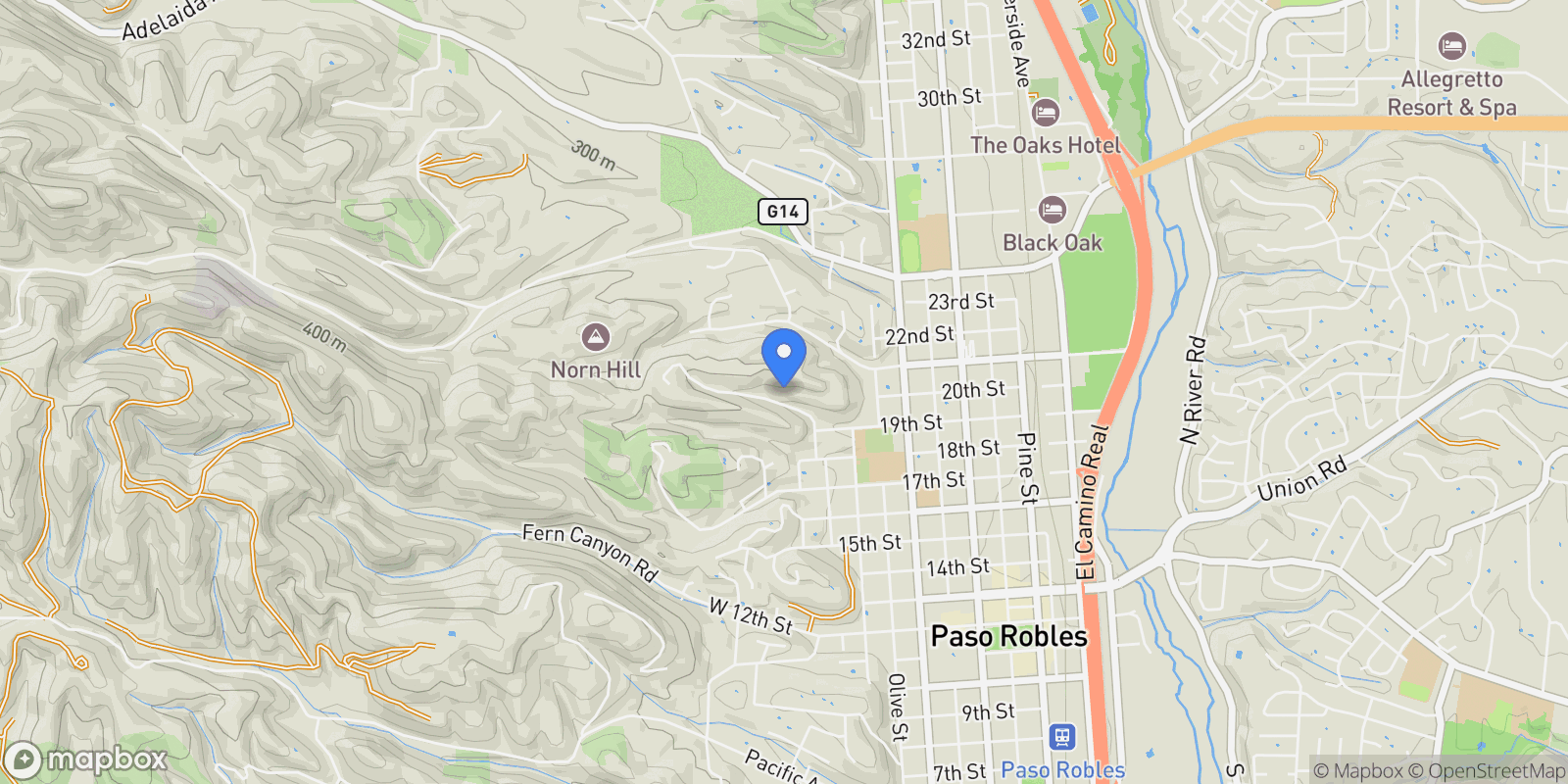 Map showing 123 W 19th, Paso Robles, CA 93446, Paso Robles, California, United States.