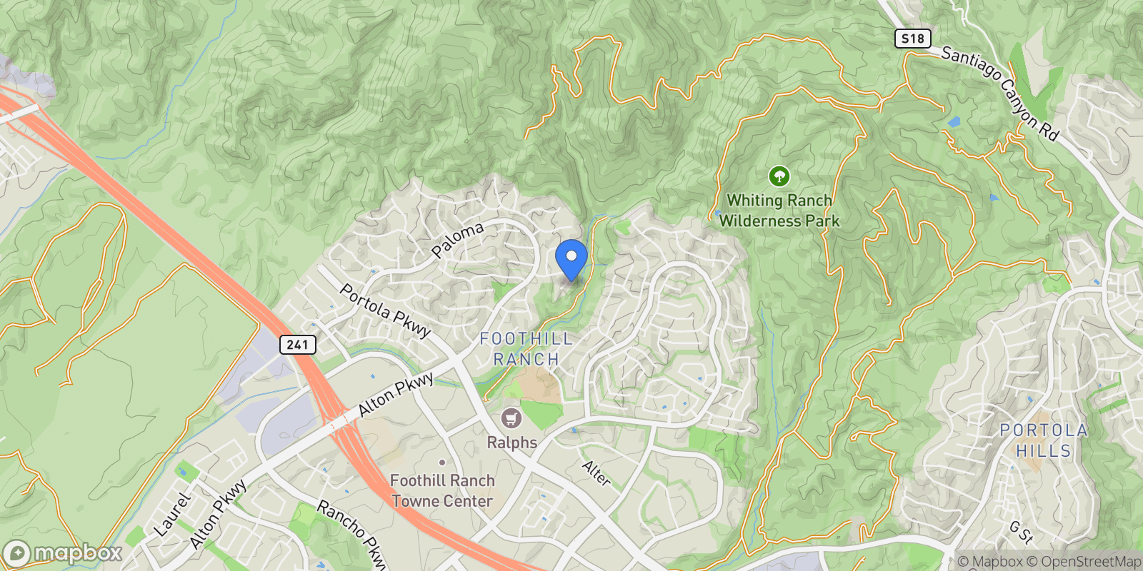 Map showing 20 Flores, Lake Forest, California, United States.