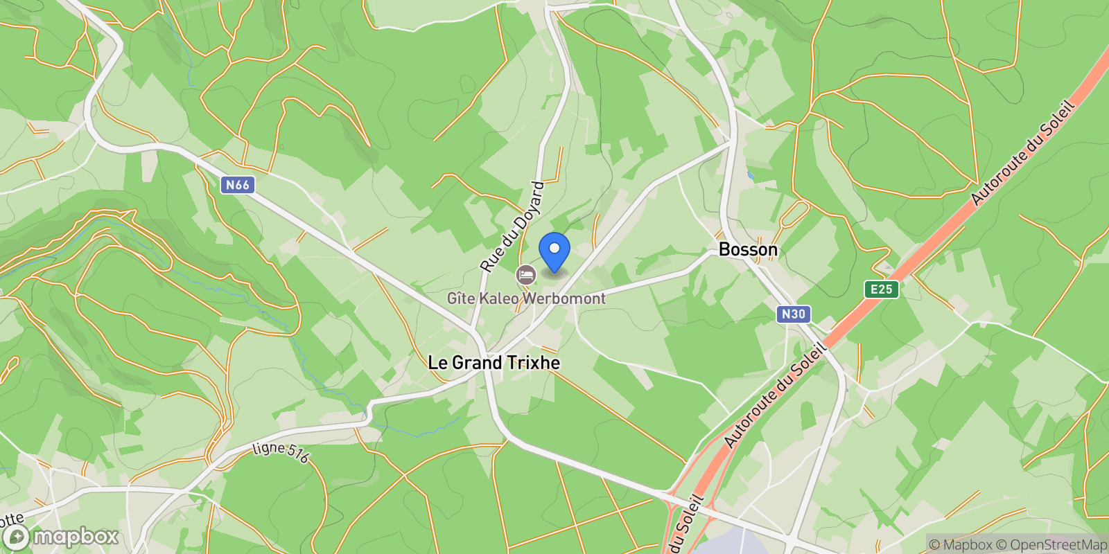 Map showing Ferrieres, Wallonia, Belgium.