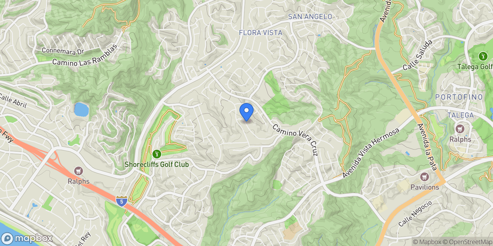 Map showing 2849 Penasco, San Clemente, California, United States.