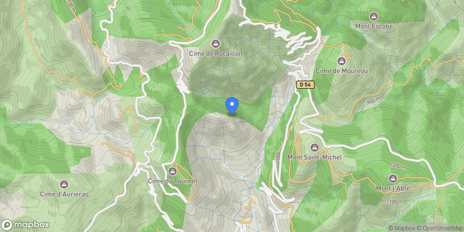 Map showing Lucéram, Provence-Alpes-Côte d'Azur, France.