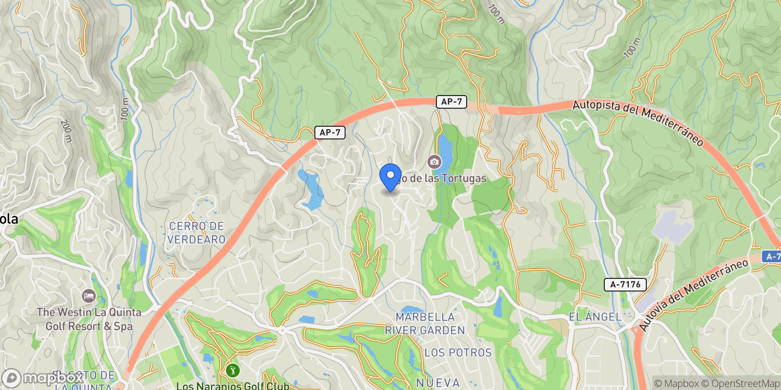 Map showing Nueva Andalucía, 29660 Marbella, Málaga, Spain, Nueva Andalucia, Marbella, Spain.