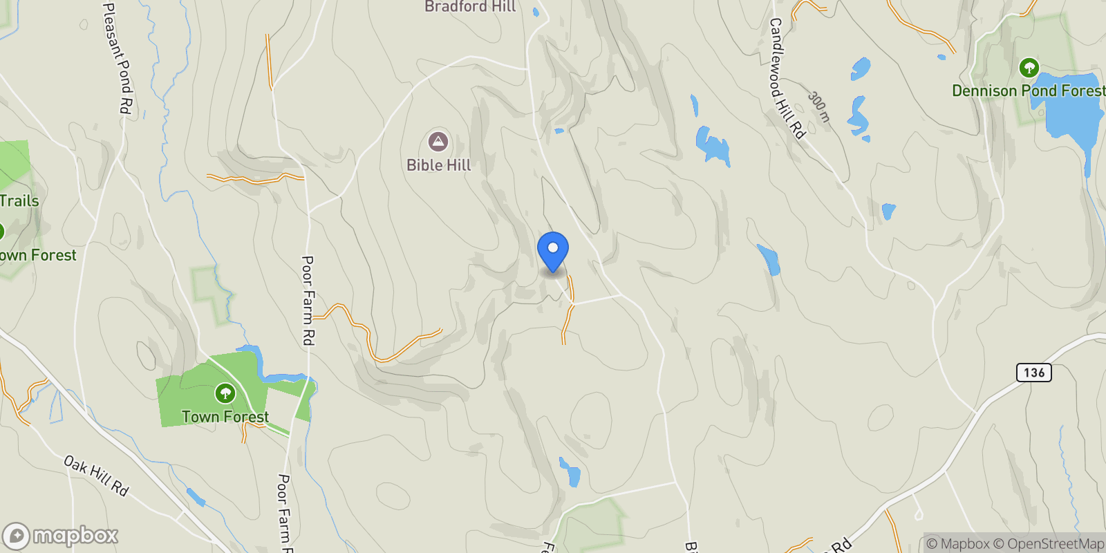 Map showing 133 Hay Hill Road, Francestown, NH 03043, Francestown, New Hampshire, United States.