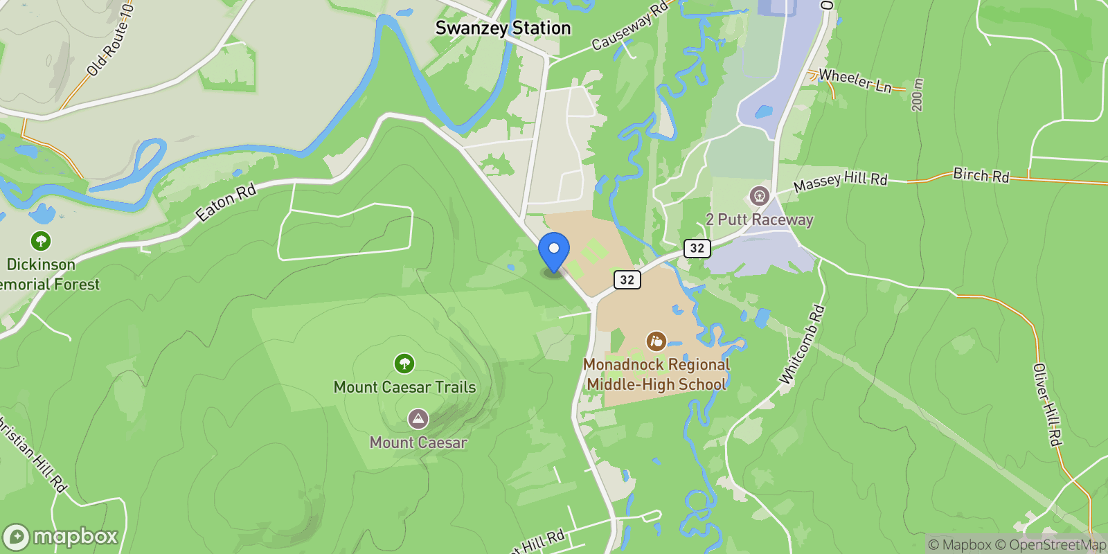 Map showing 24 Sawyers Crossing Road, Swanzey, NH 03446, Swanzey, New Hampshire, United States.