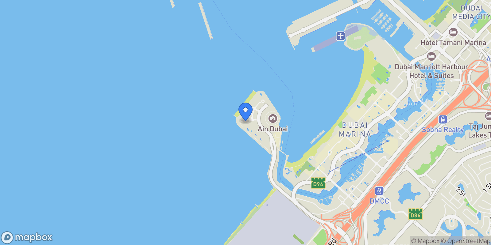 Map showing Dubai, Dubai, United Arab Emirates.