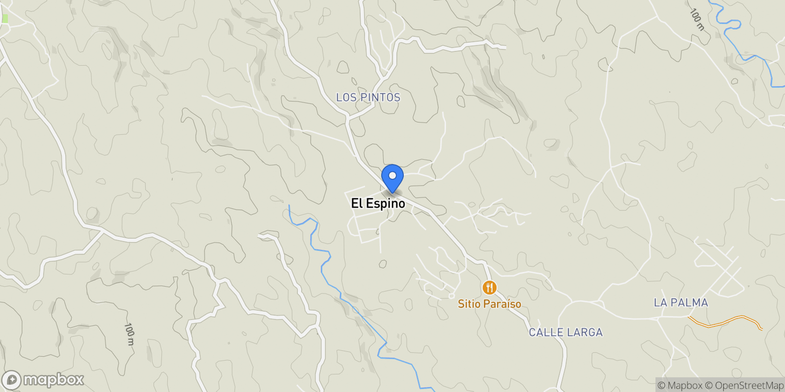 Map showing FXMJ+P7W, El Espino, Panama, San Carlos District, Panama, Panama.