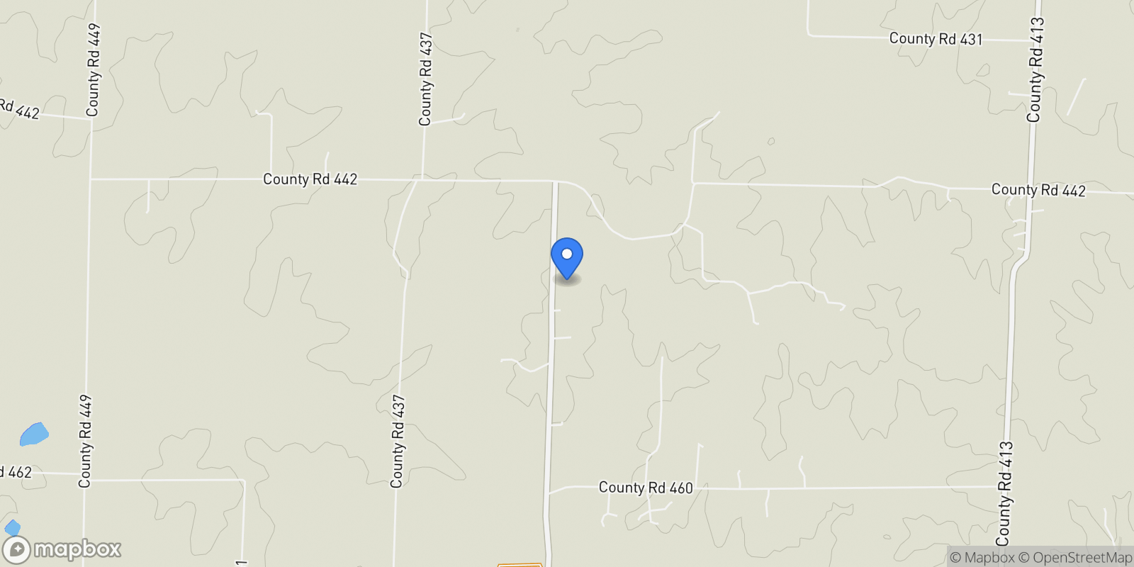 Map showing 15676 State Highway Ad, Dexter, Missouri, United States.