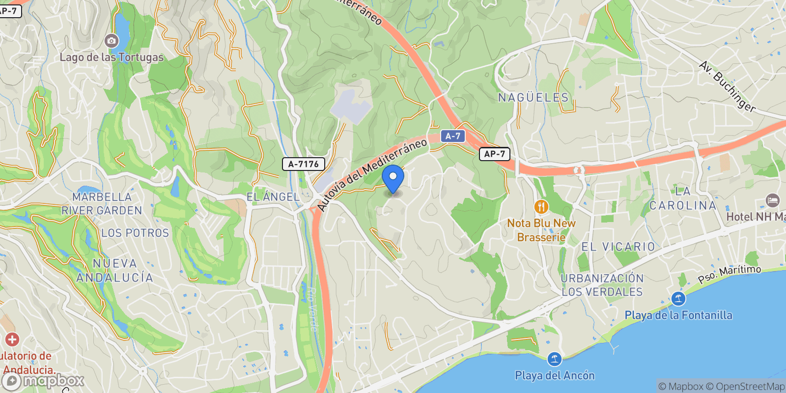 Map showing C. Cerro Muriano, 29602 Marbella, Málaga, Spain, Marbella, Andalusia, Spain.