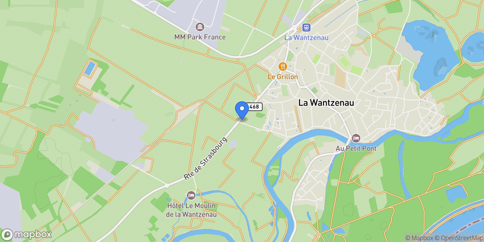 Map showing La Wantzenau, Grand Est, France.