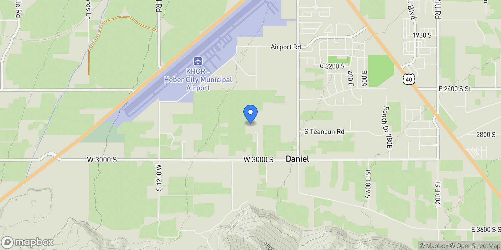 Map showing 372 W 3000 S, Heber City, Utah, United States.