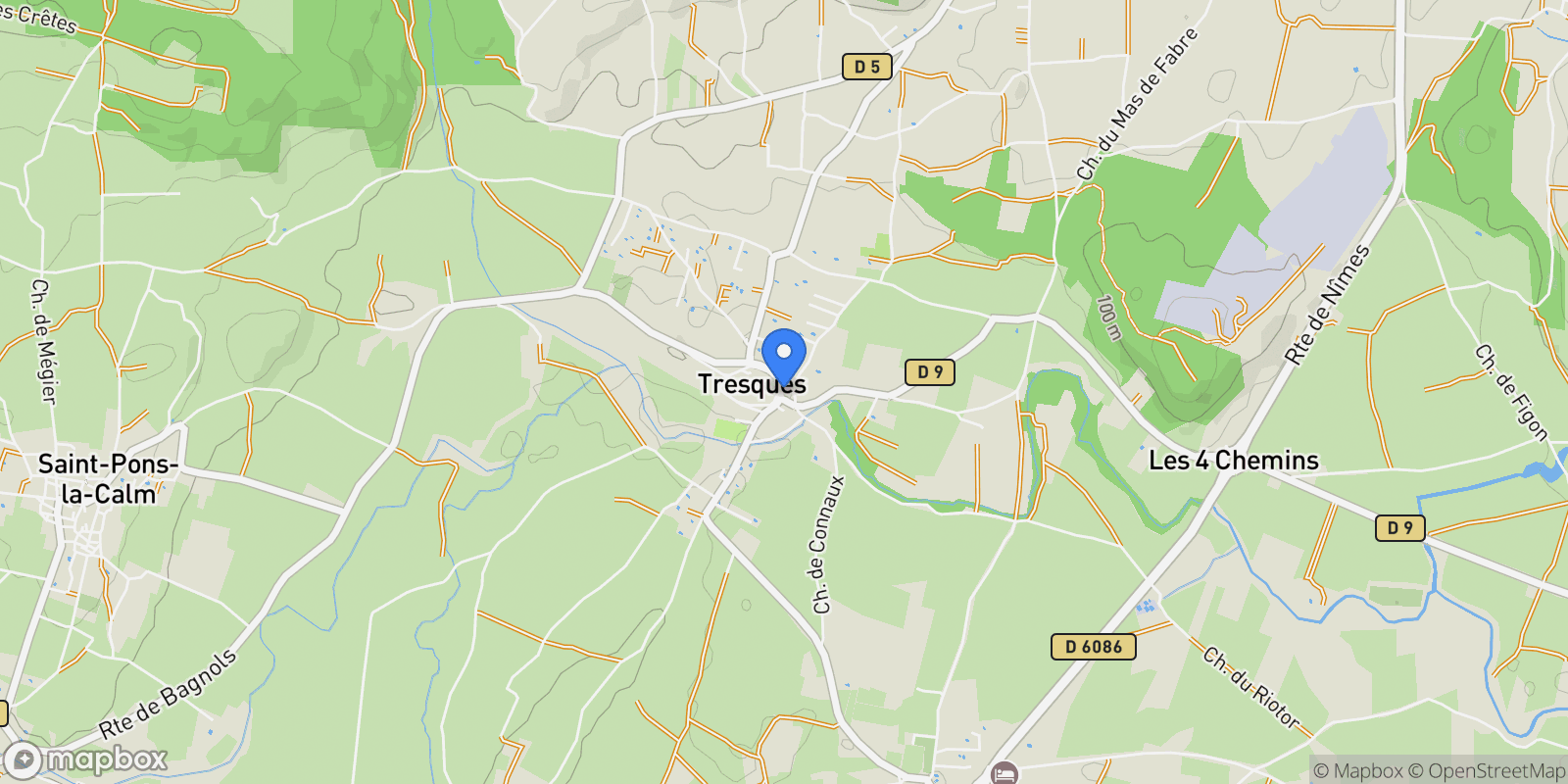 Map showing Tresques, Tresques, Tresques, Occitanie, France.