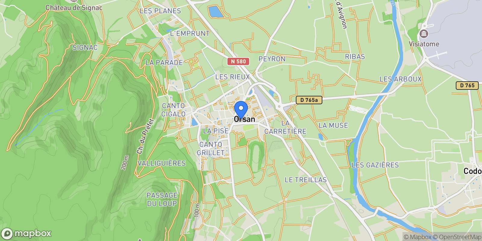 Map showing Orsan, Orsan, Orsan, Occitanie, France.