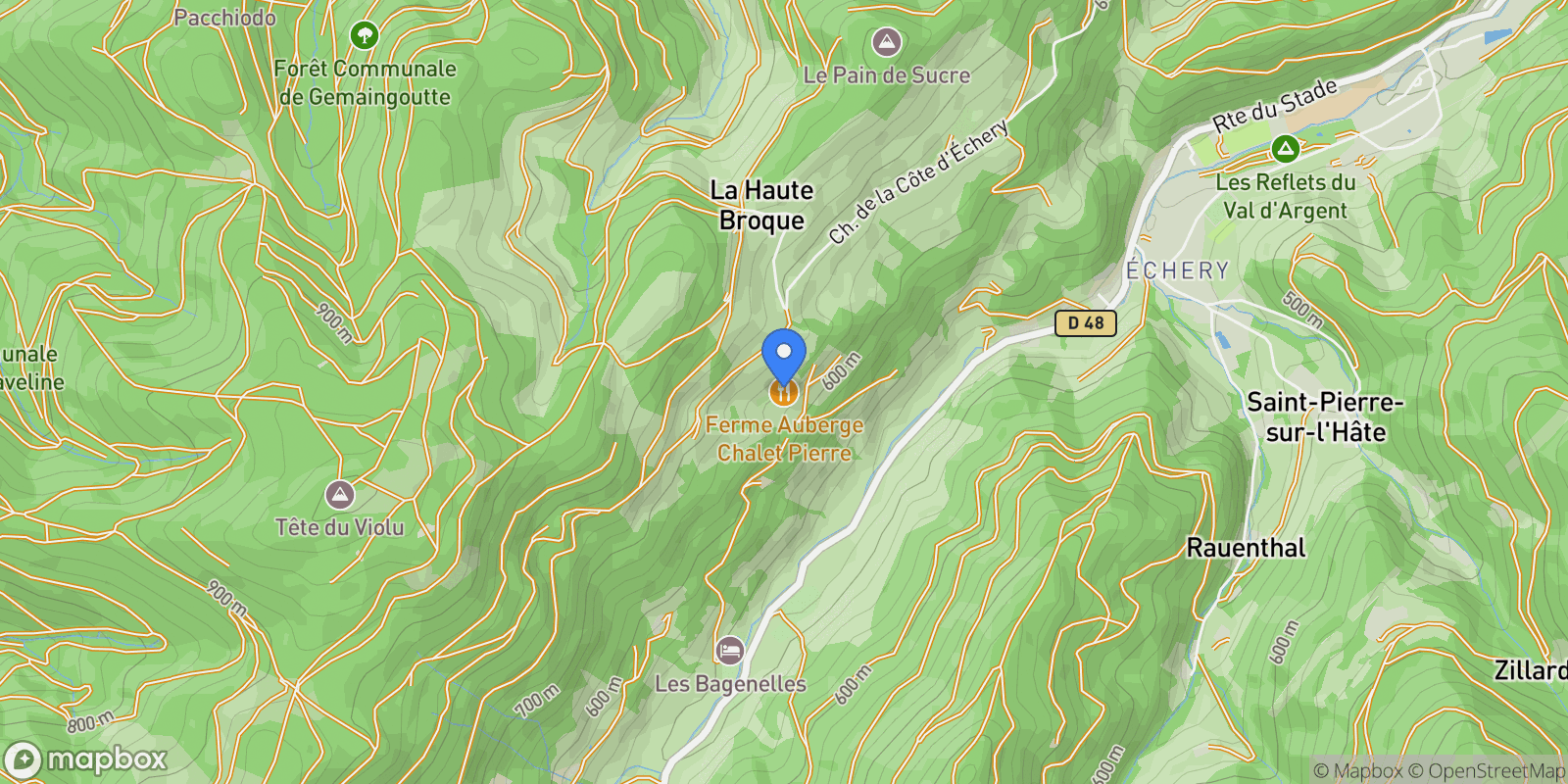 Map showing Sainte-Marie-aux-Mines, Grand Est, France.