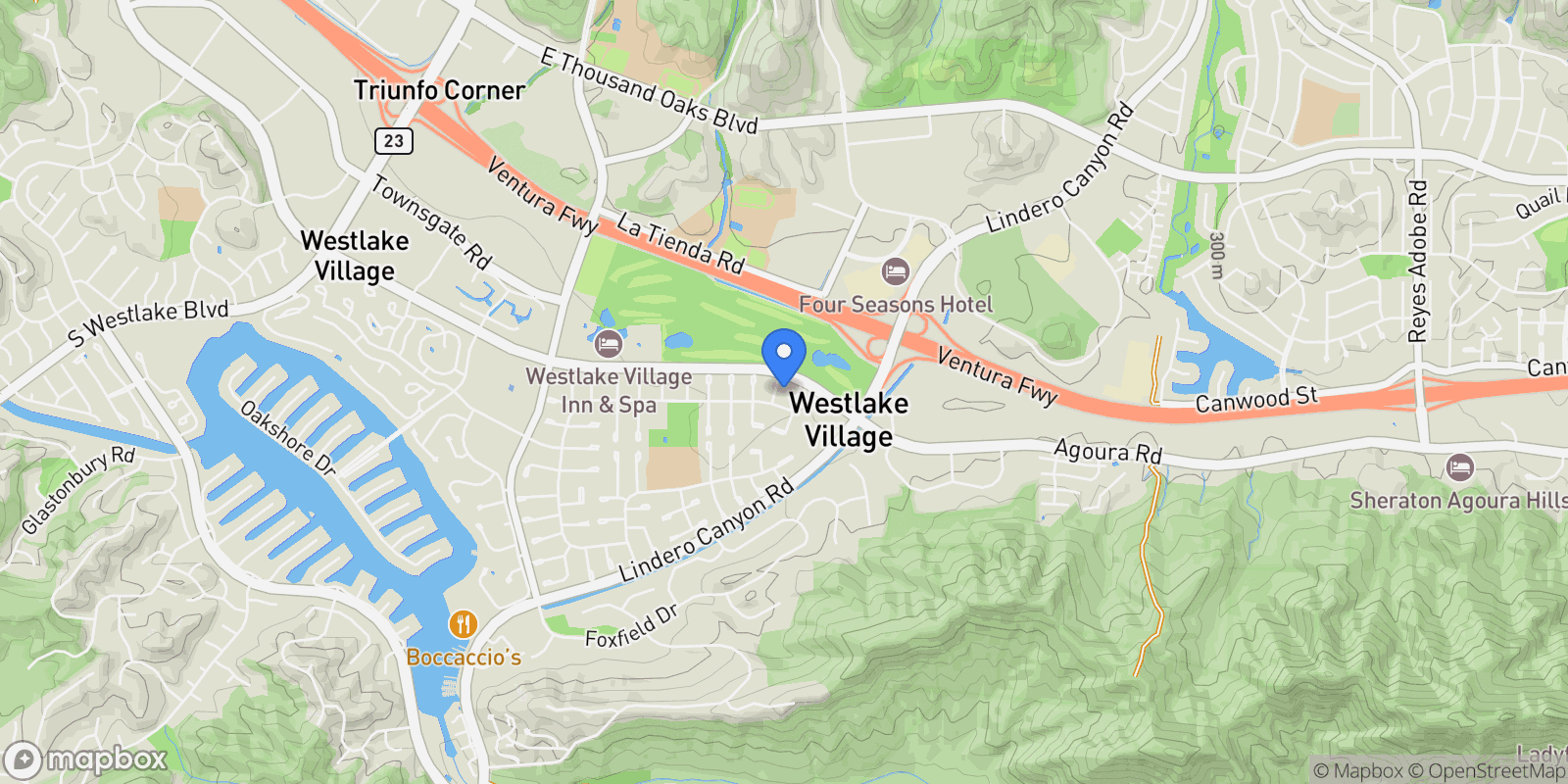Map showing 4516 Knightsgate Road, Thousand Oaks, California, United States.